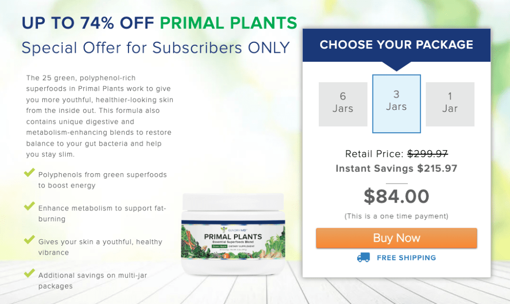 gundry md primal plants discount
