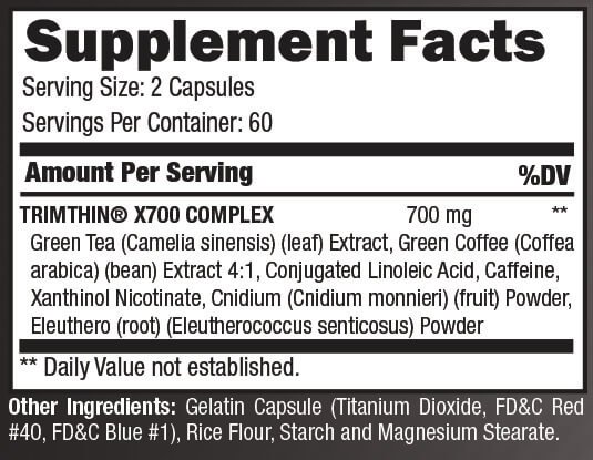 Intechra Health Trimthin X700 Ingredients