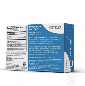 Omax Cognitive Boost Back Label