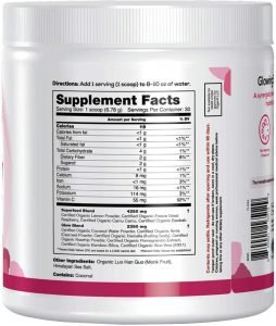 Organifi Glow Supplement Facts