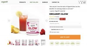 Organifi Glow Website