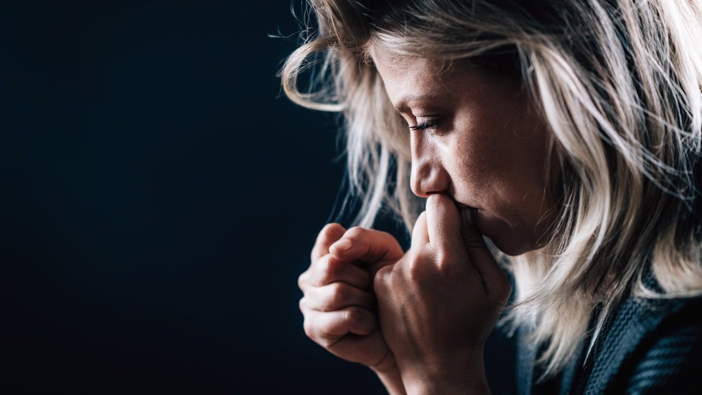 Anxiety Mental Disorder โ Portrait of a Troubled Woman.