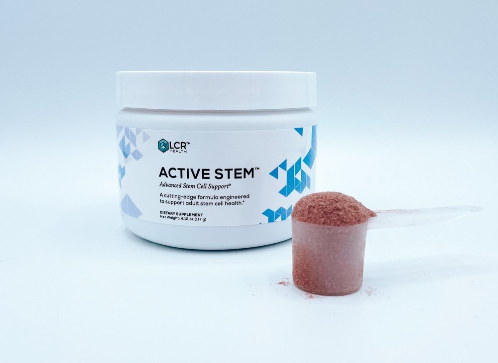 Active Stem Supplement Bottle And Powder