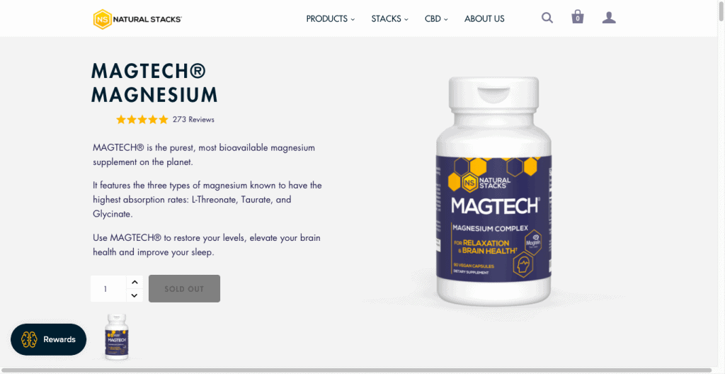 Natural Stacks MagTech Magnesium Website