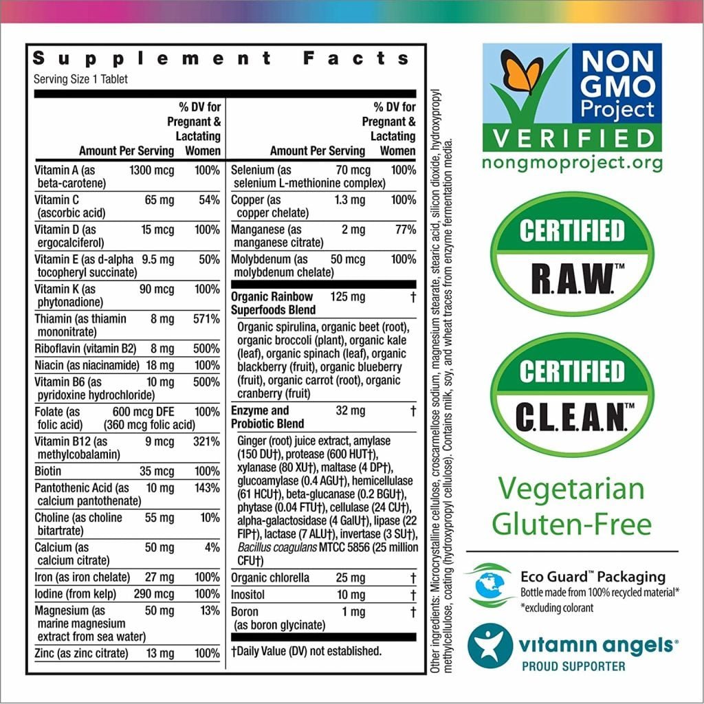 Rainbow Light Prenatal One Ingredients