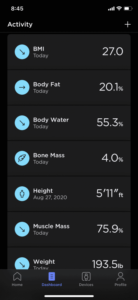 Withings-App-Dashboard