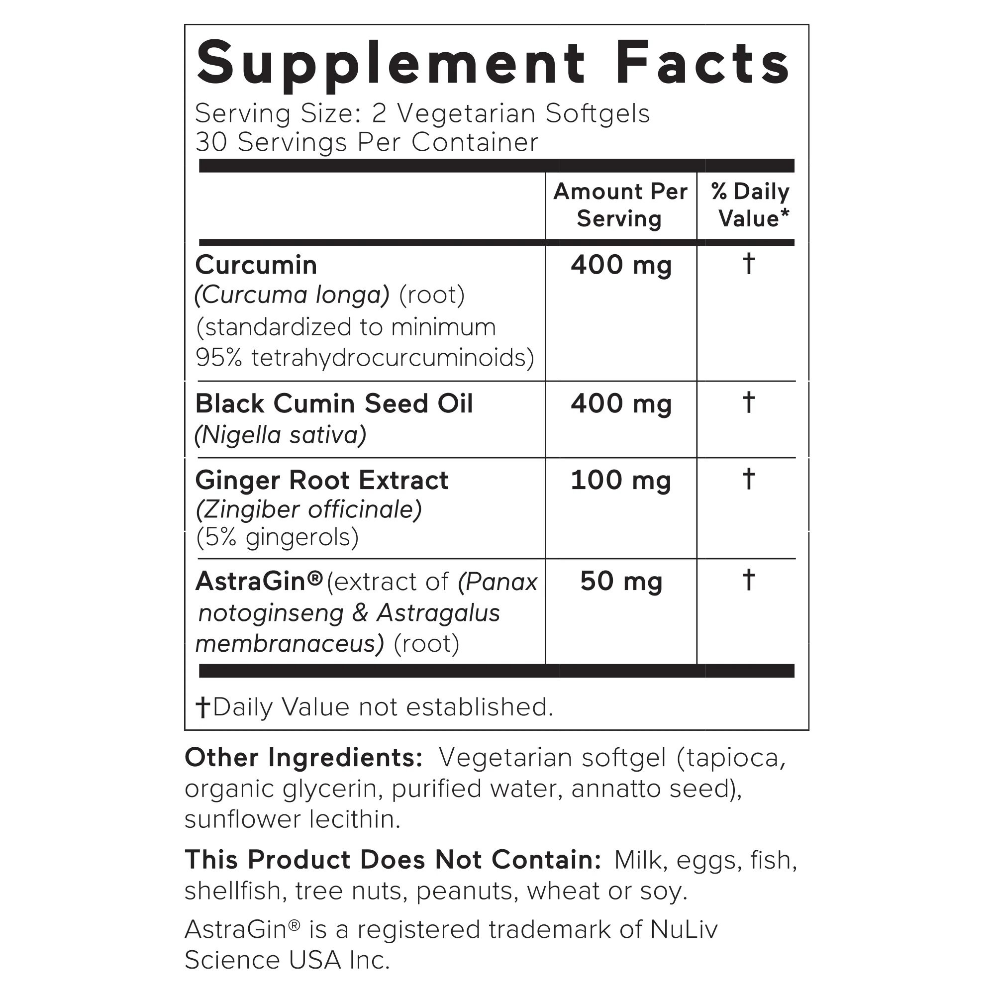 smarter nutrition curcumin ingredients