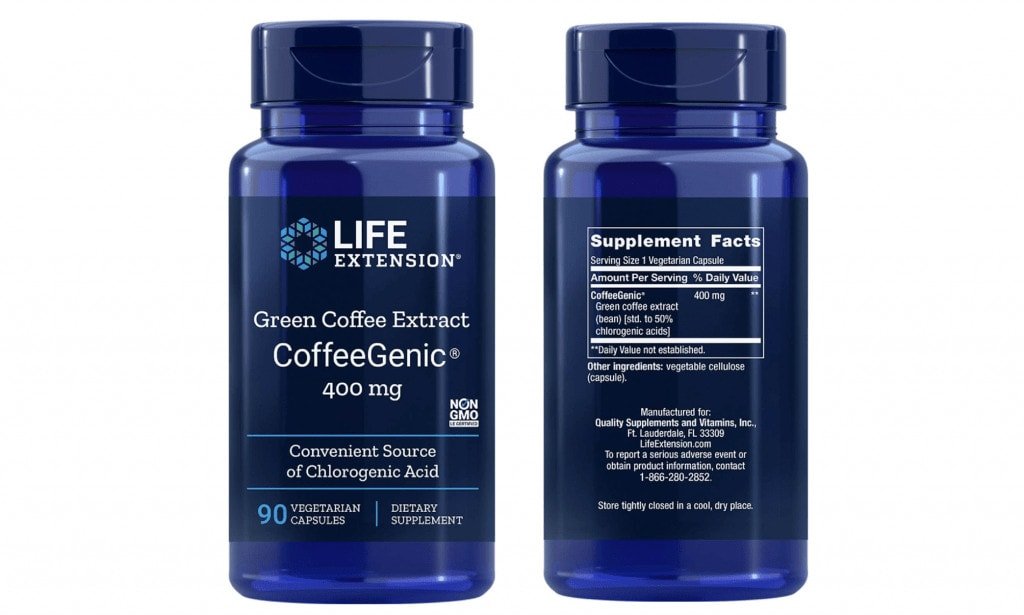 CoffeeGenic Green Coffee Extract 400mg Supplement