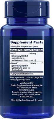 Cortisol-Stress Balance Supplement Facts