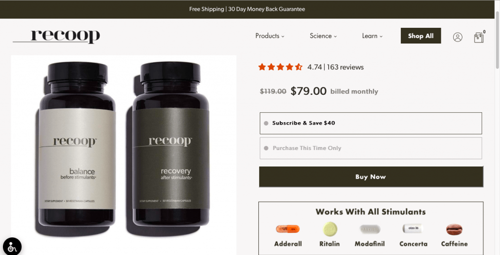 Recoop Wellness Set Website