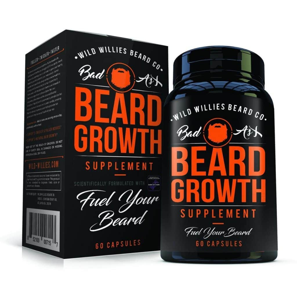 Wild Willies Beard Growth Supplement Bottle