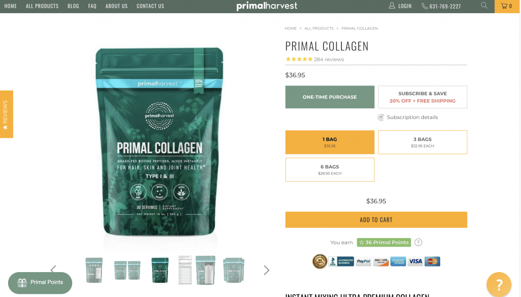 primal Collagen website
