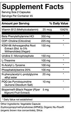 Awaken Gold Supplement Facts