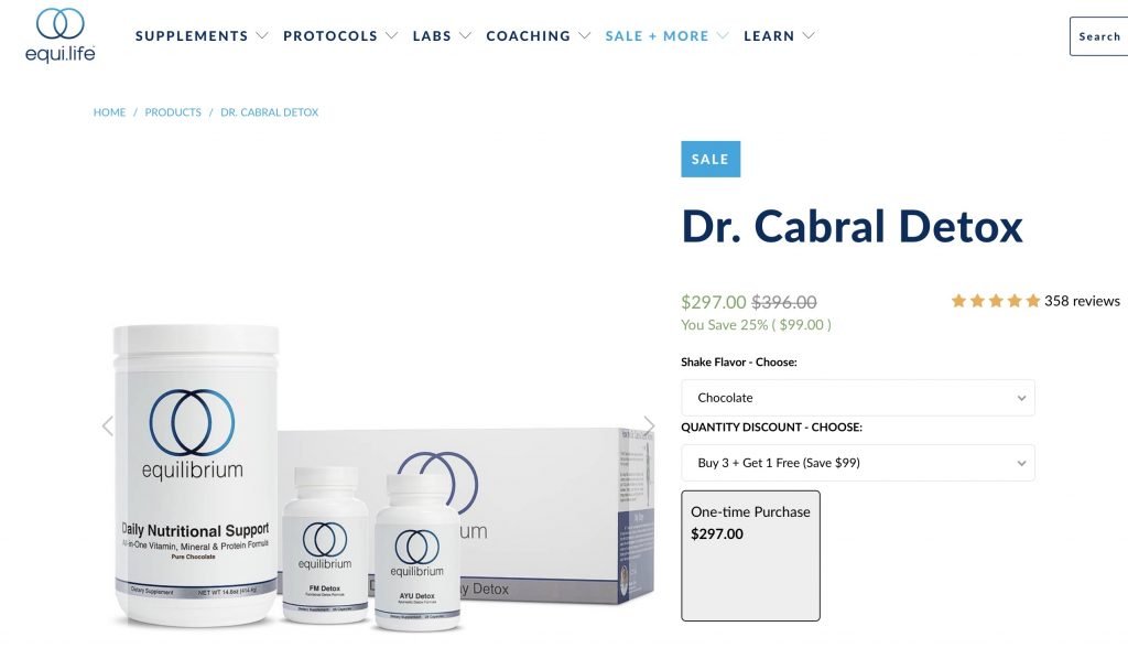 Dr. Cabral Detox Website