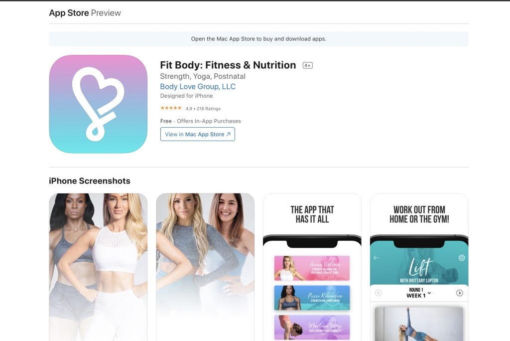 Fit Body app