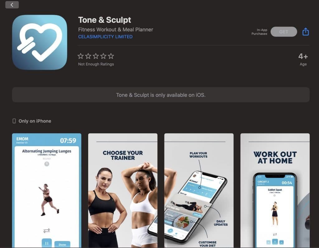 Tone & Sculpt app