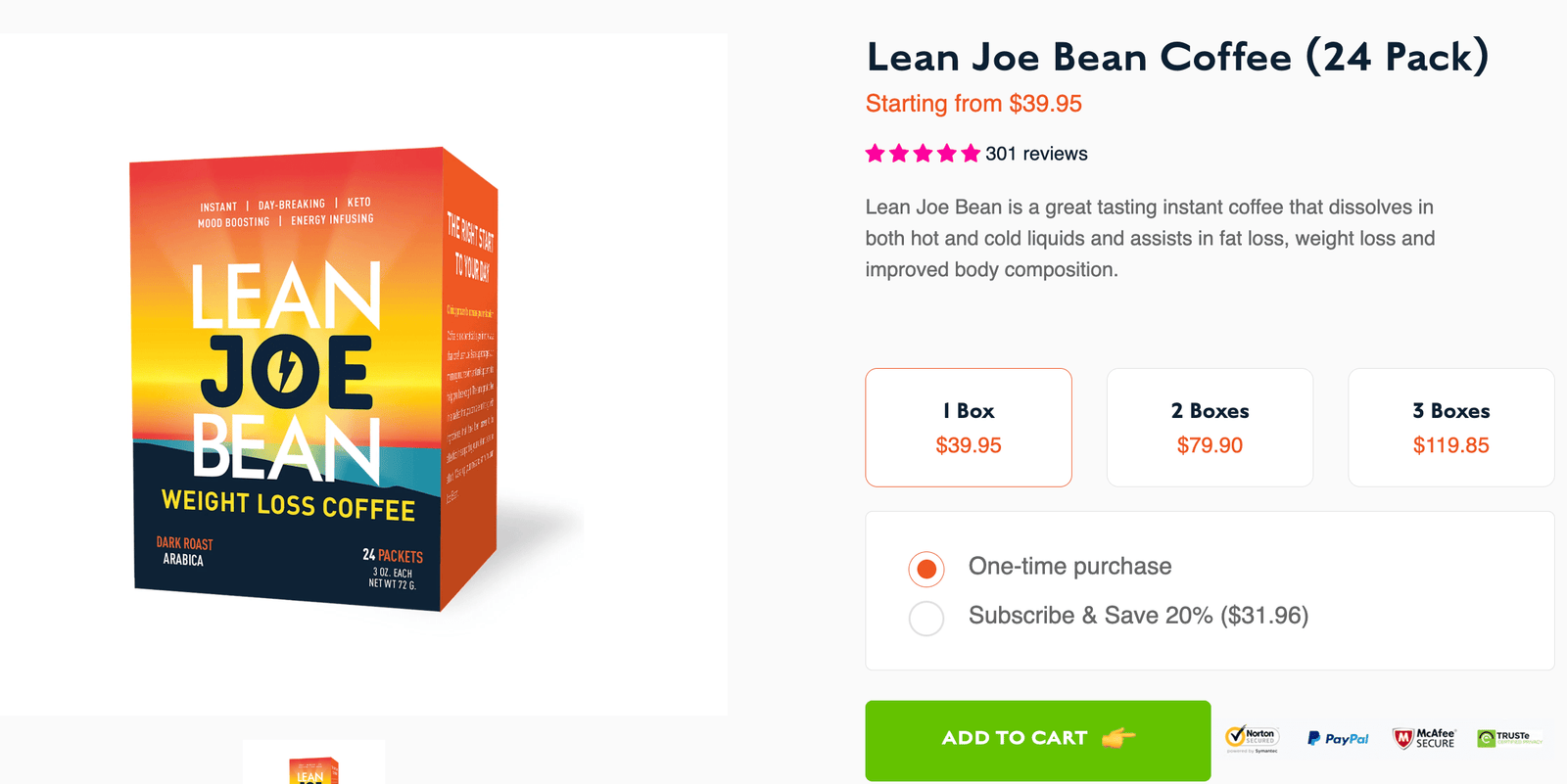 where to buy lean joe bean