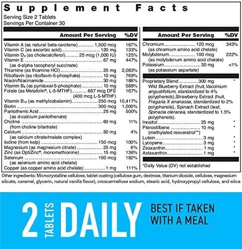 Klean Multivitamin Supplement Facts