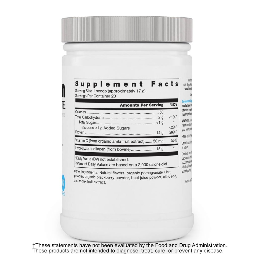 Klean Collagen Supplement Facts