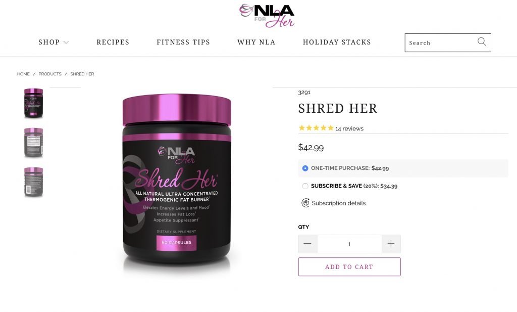 NLA Shred Her Website