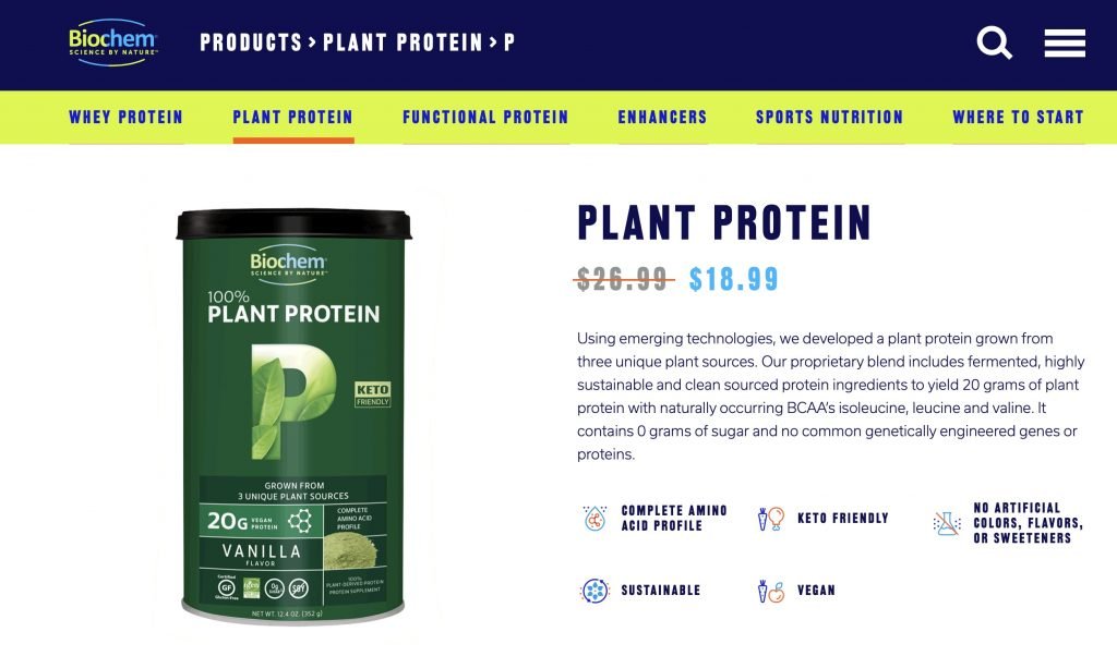 Biochem Plant Protein Plant Website