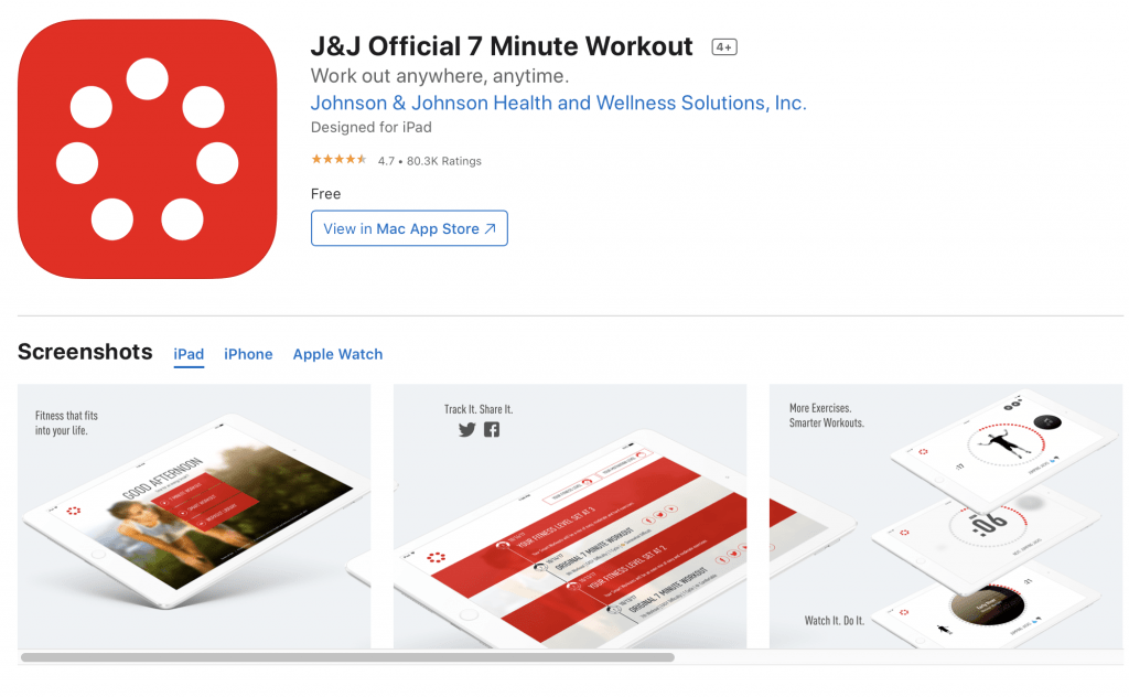 J&J Official 7 Minute Workout