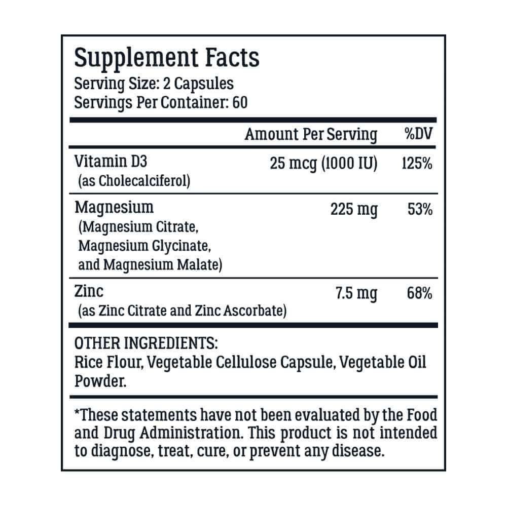 LiveWell MagWell Supplement Facts