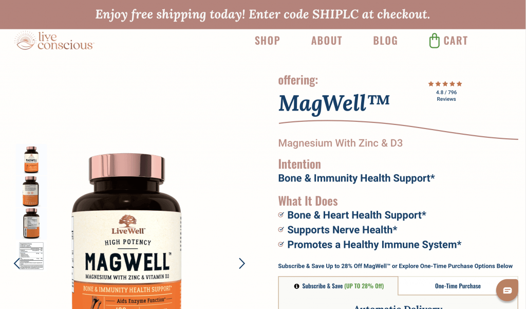 LiveWell MagWell Website