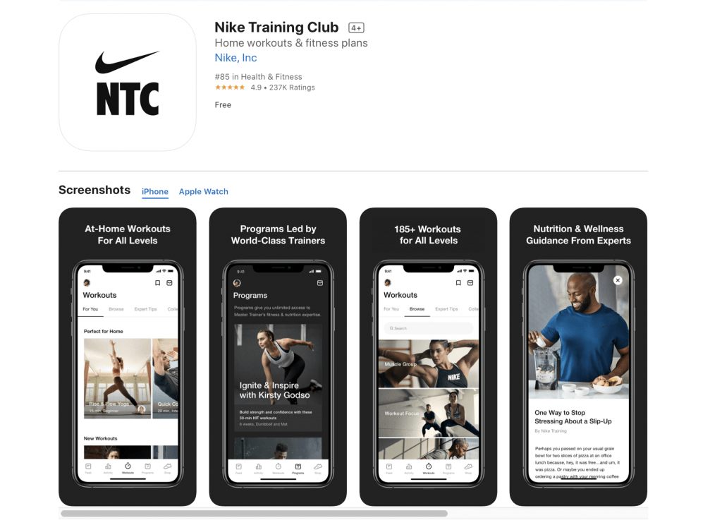 Nike Training Club