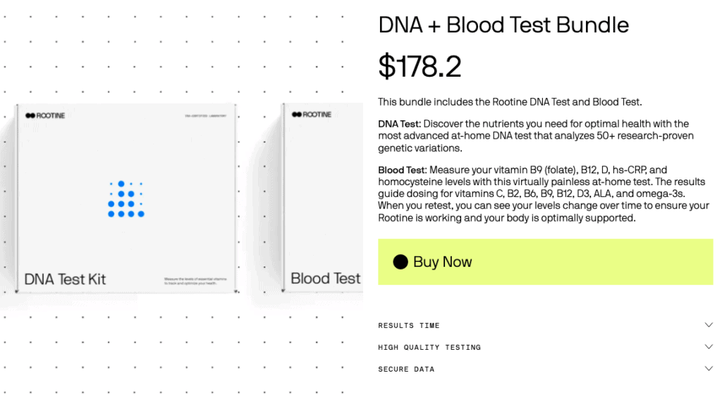 rootine dna and blood test