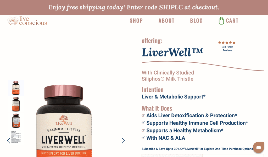 LiverWell Website