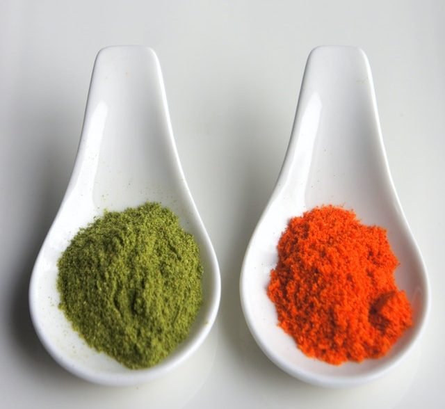 Blue and Orange Superfood Powder