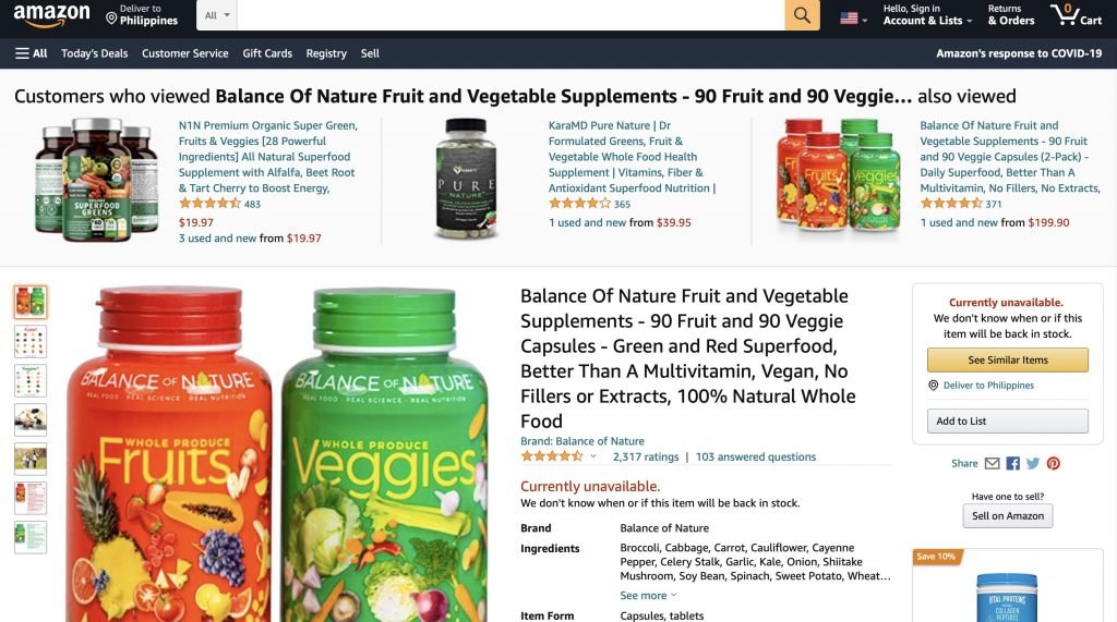 Balance of Nature Reviews