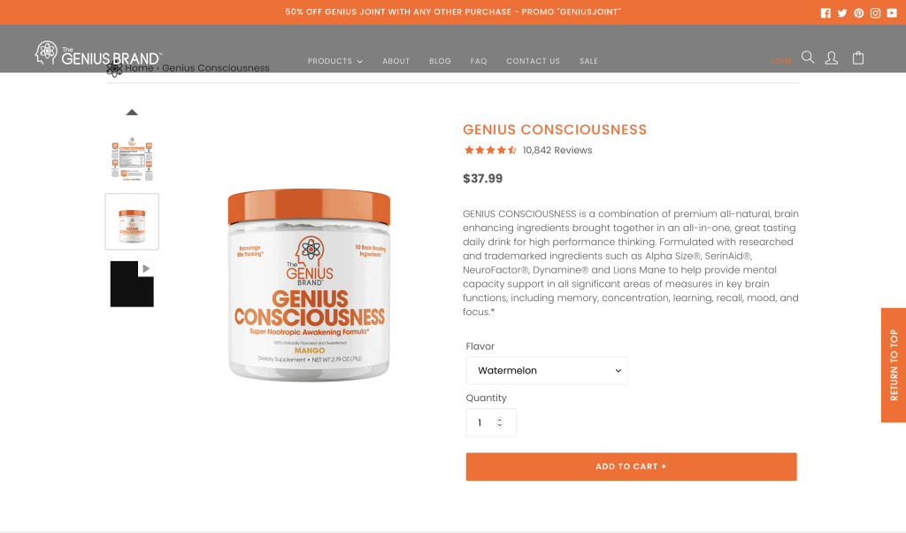 Genius Consciousness Pricing