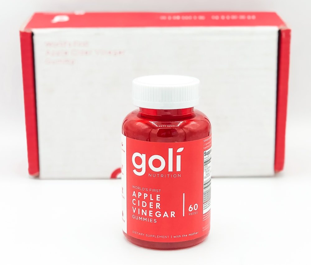 Goli Apple Cider Vinegar Gummies and Box