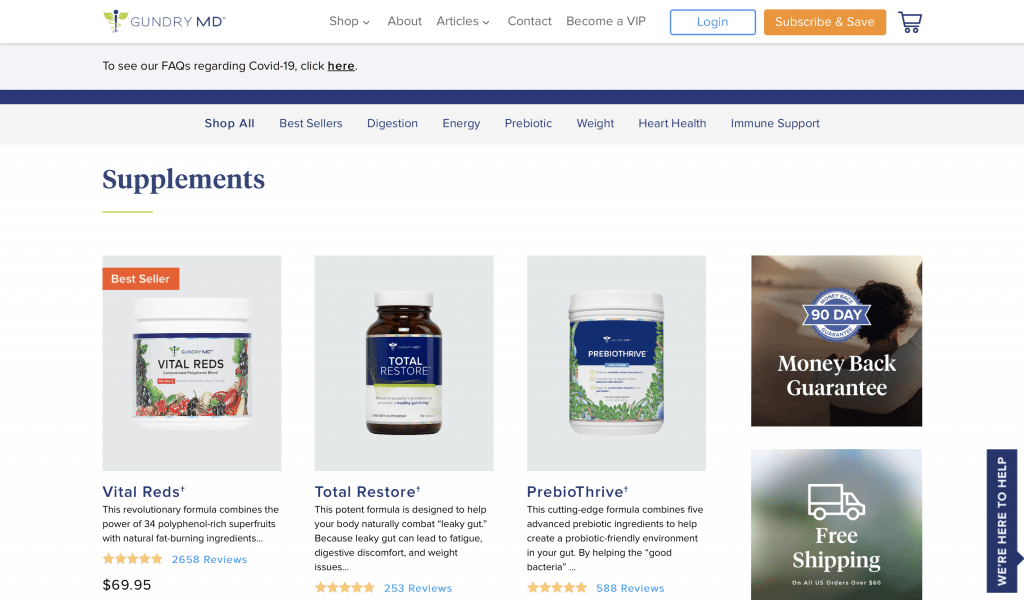Pre-, Pro-, and Postbiotics for Gut Health-Gundry MD