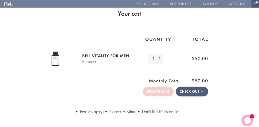 BeliMen Vitality Website