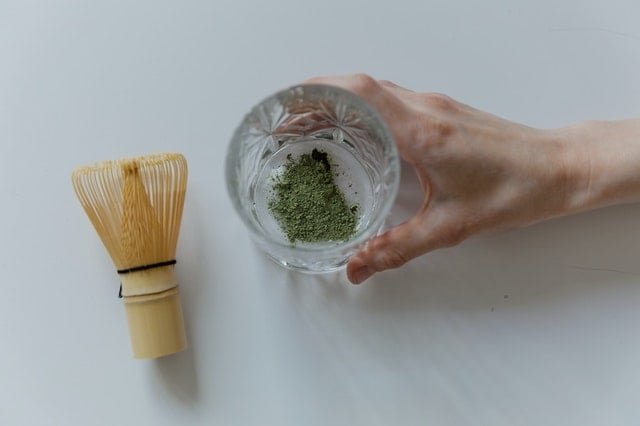 Hemp Powder in a glass