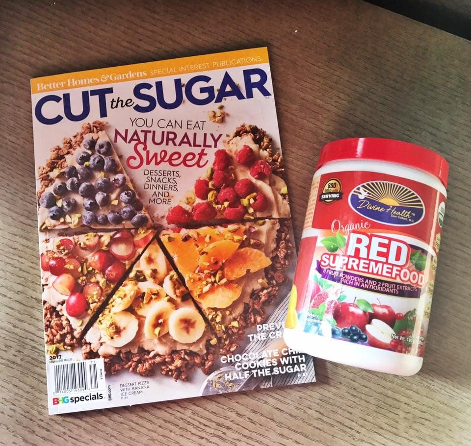 Organic Red Supremefood with food magazine