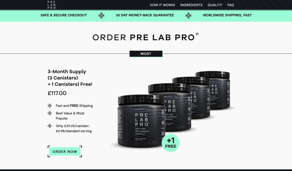 Pre Lab Pro Website