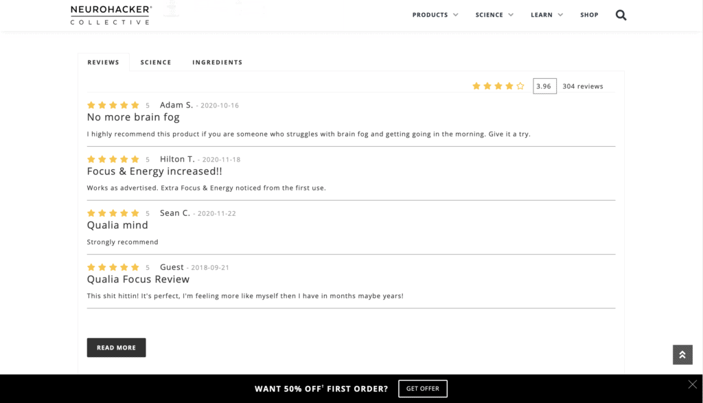 Qualia Focus Reviews