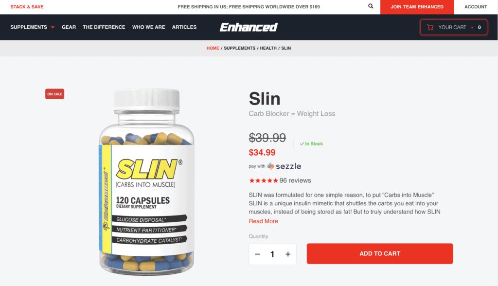 Where to Buy Enhanced Slin