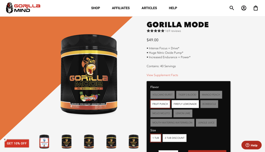 Gorilla Mind Gorilla Mode Website