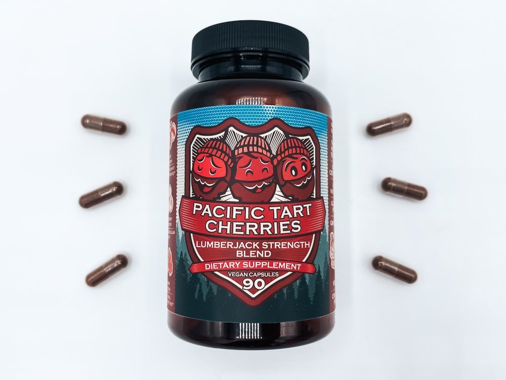 Hippie Farms Tart Cherry Bottle And Pills