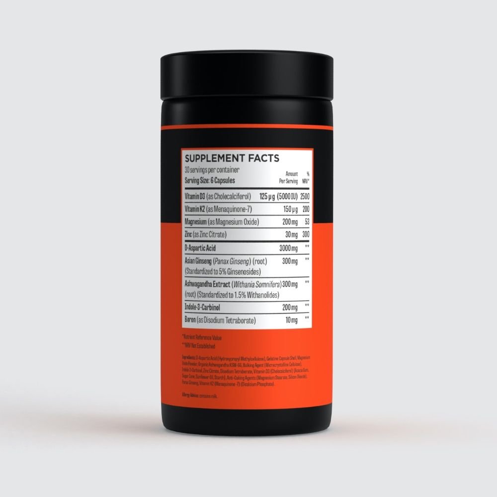 Hunter Test Supplement Facts