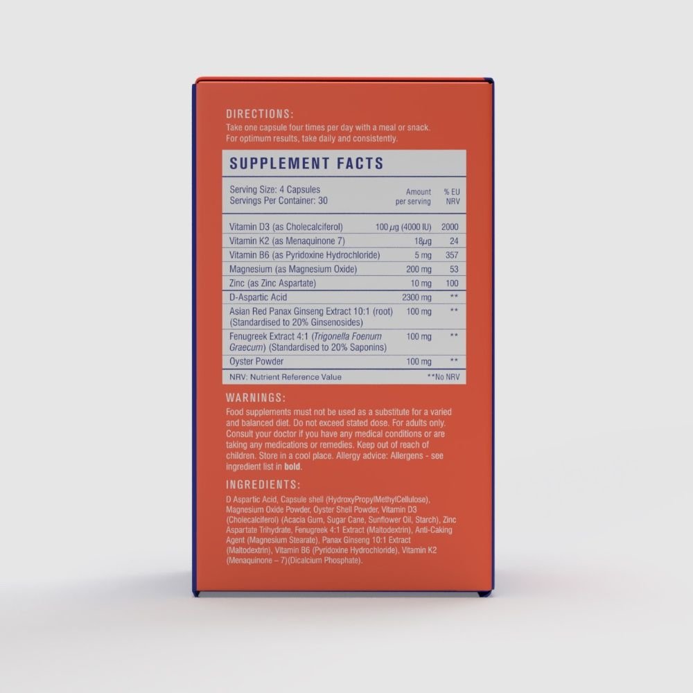 TestoFuel Supplement Facts