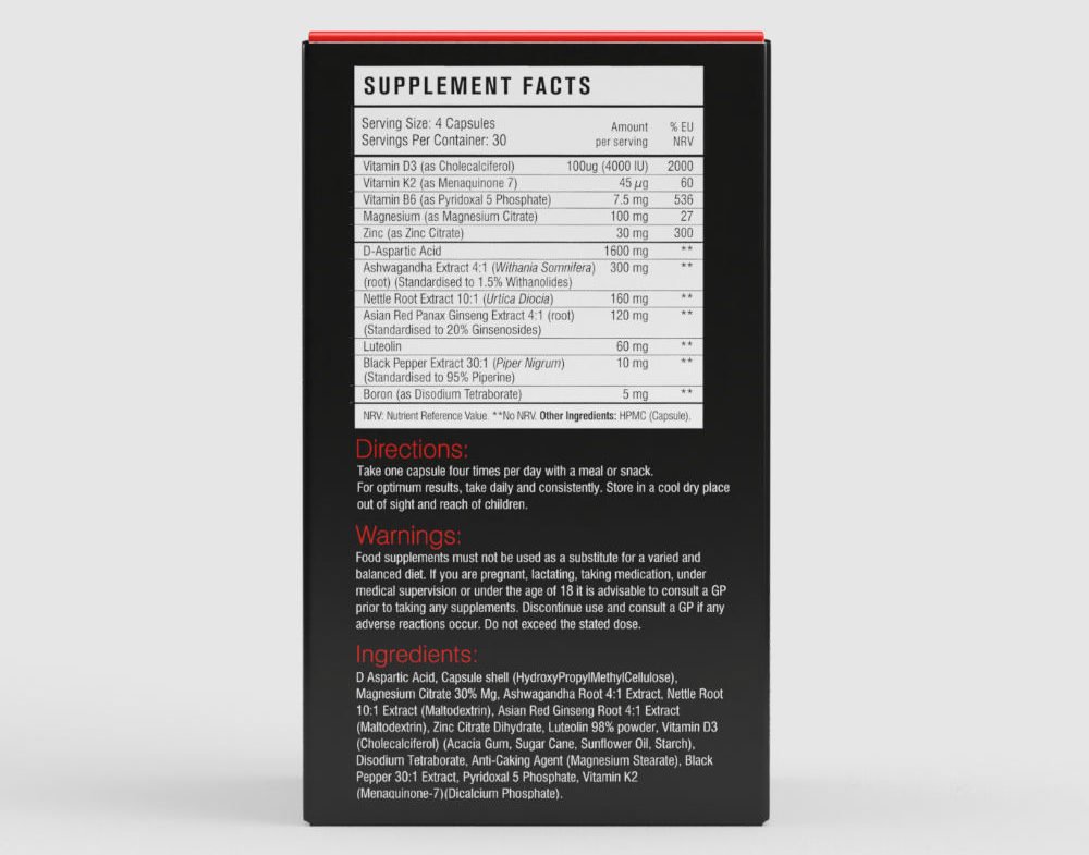 Prime Male Supplement Facts