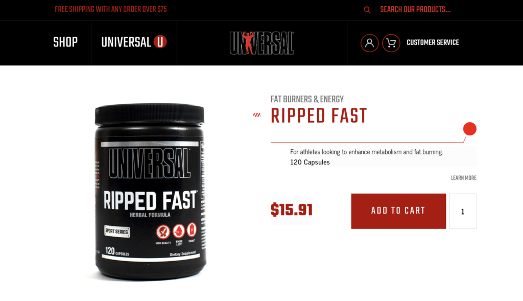Universal Ripped Fast Website