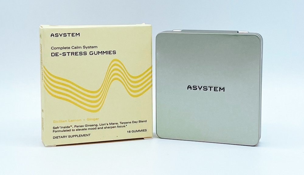 ASYSTEM Complete Calm Gummies Box and Container