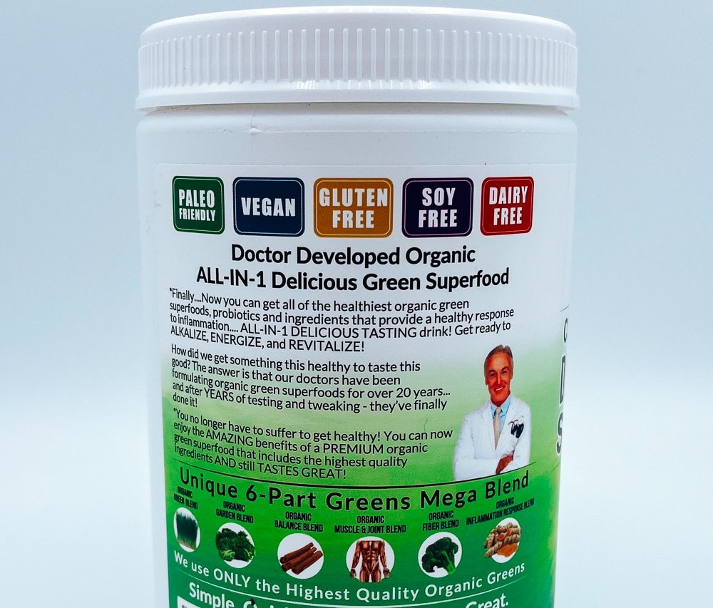 Delicious-Green-Superfood-Label